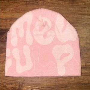 Authentic Pink Mea Culpa Beanie x LALA COLLAB